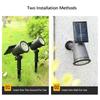 Solar LED Spotlight, 9-LED Outdoor Landscape Light,3 Modes, Auto On/Off, Waterproof for Garden Yard Trees Rockery Billboard