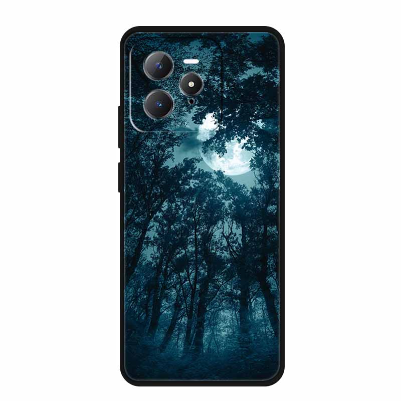 For Realme GT 7 Pro 5G Case Original Soft Silicone TPU Phone Cases Back Cover For Realme GT7 Pro Scenery Shockproof Bumper Etui