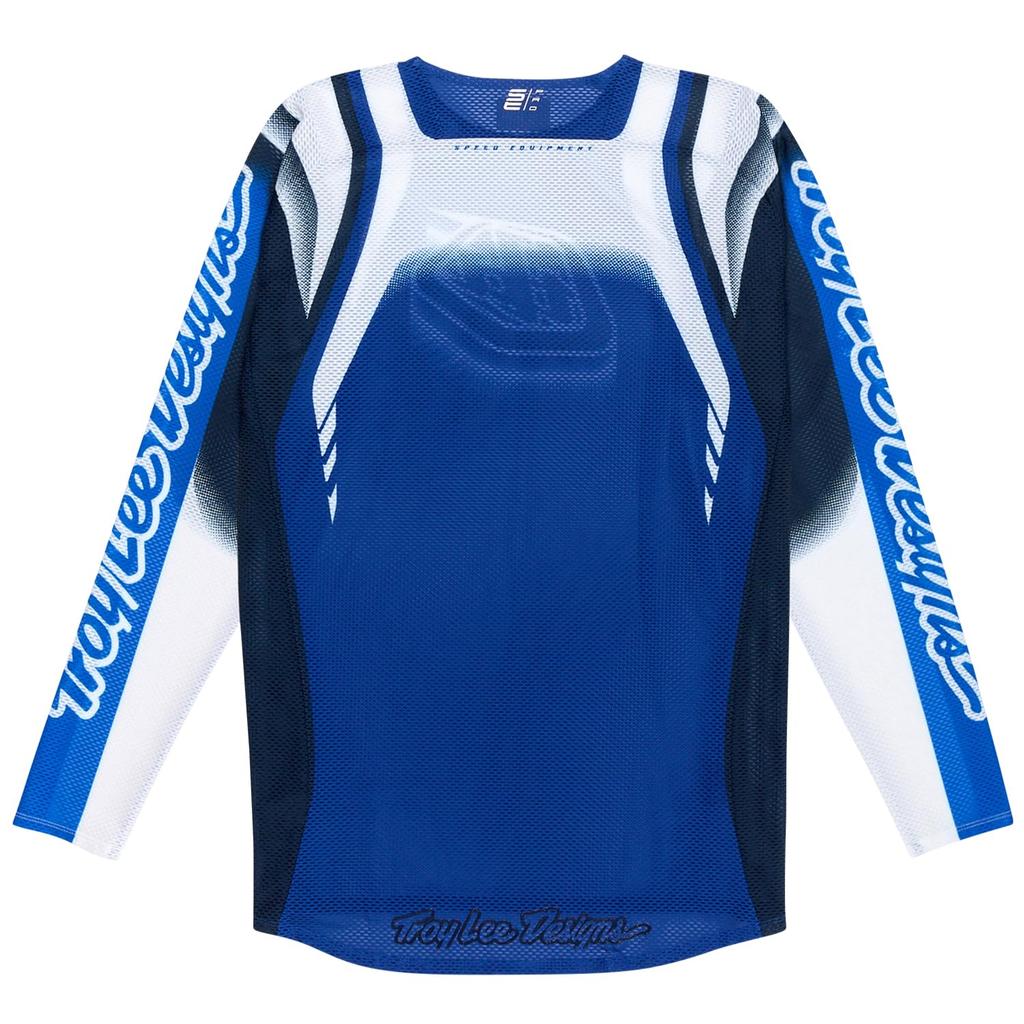 [RS Taichi] TroyLeeDesigns Bike Motocross Jersey Off-Road Long Sleeve Wear Breathable Mesh Lightweight Enduro SE PRO AIR Jersey TDU231 SWARM BLUE L