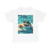 Shark On Vacation Funny Graphic T-Shirt Unisex Heavy Cotton Tee NEW