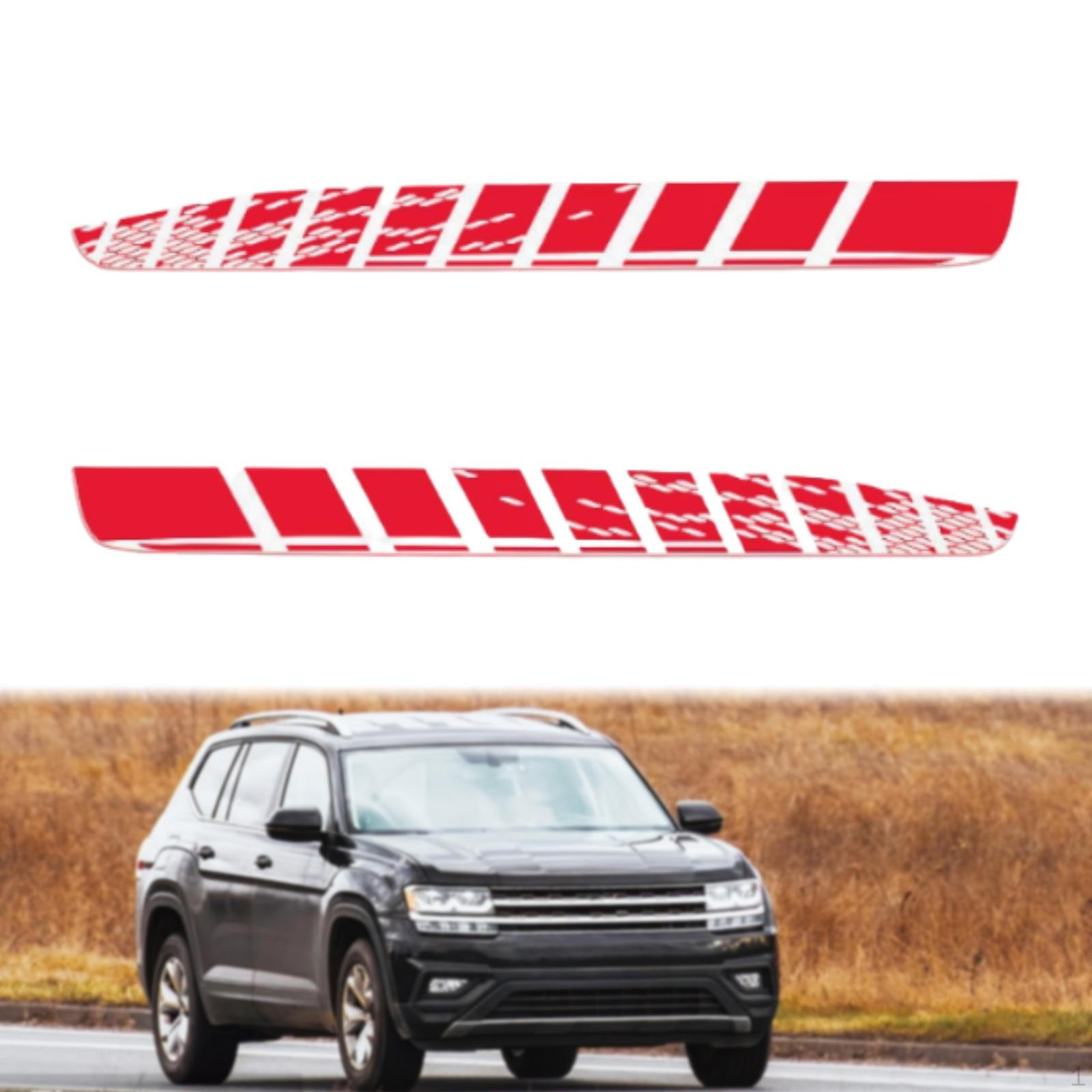 

2 Pieces Car Stickers Decals Vehicle Body Side for Bus красный