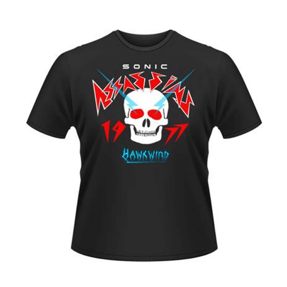Men s Hawkwind Sonic Assassins T-shirt Medium Black XL