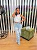 M-6202 European and American Spring/Summer Women's Fashionable Sexy Ripped Washed Denim Pants