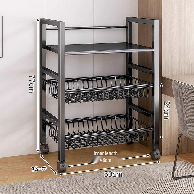 Multi-Layer Kitchen Microwave and Vegetable Storage Rack