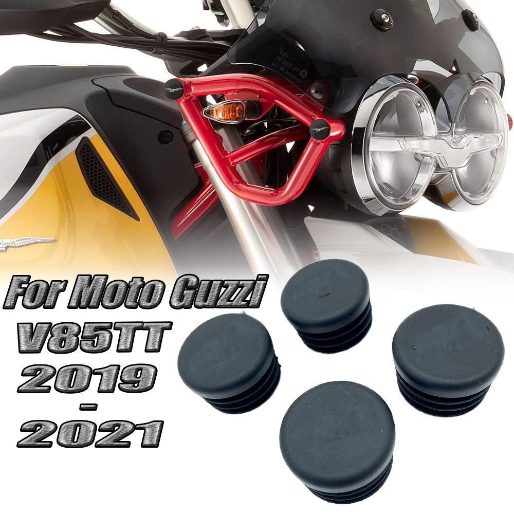 V85TT For MOTO GUZZI V85TT V85tt - Frame Hole Cover Caps Plug Decorative Frame Cap Set fits