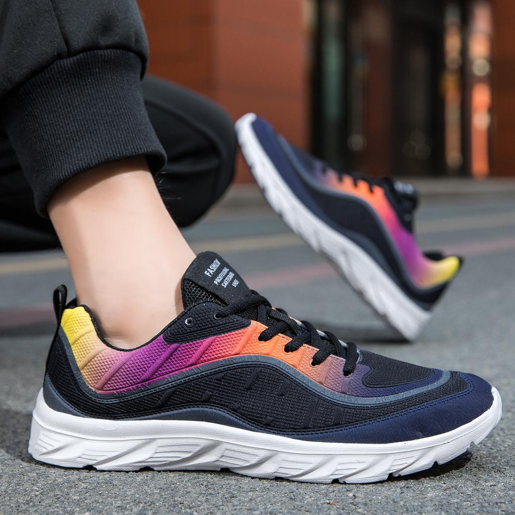 Popular 2025 Spring Korean Version of Comfortable Running Shoes Forrest Gump Shoes Low-top Fashionable Breathable Jogging Sneakers