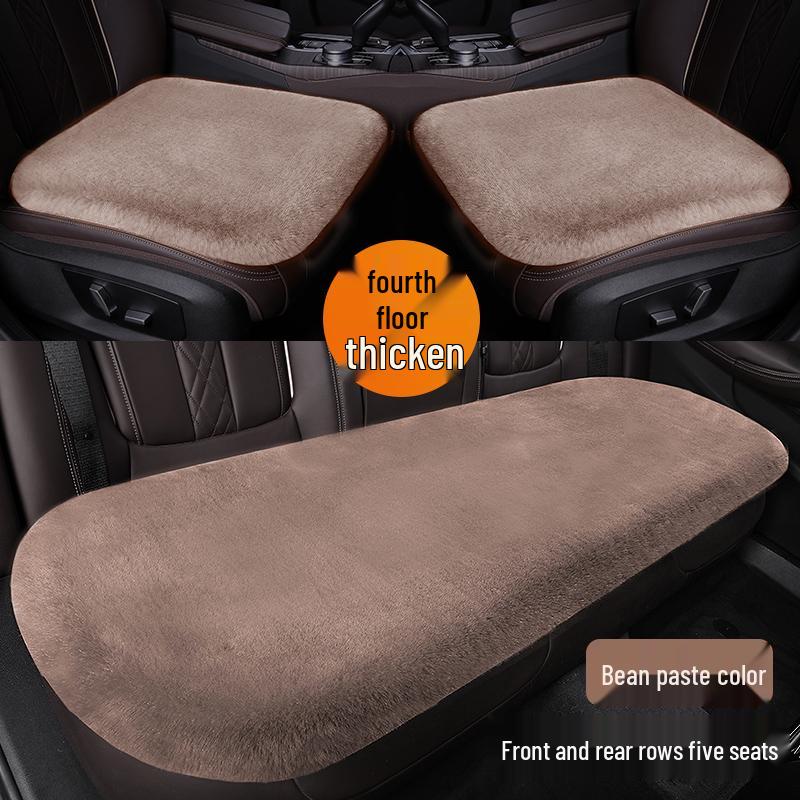 Universelles Plüsch-Autositzkissen für alle Jahreszeiten - Winterfest, Einteilig für vordere oder hintere Reihe