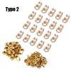 20pcs/set Boot Hooks Lace Fittings With Rivets Camp Hiking Climb Repair Buckles