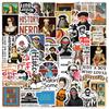 50 Cartoon Funny Historical Graffiti Stickers Decorate Guitar Notebook Suitcase DIY Waterproof
