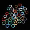Obsidian Stone Crystal Stone Band Rings Natural Crystal Jewelry Finger Ring Minimalist Ring  Women