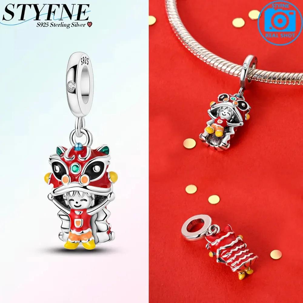Bonne Année Dieu De La Richesse Breloque Perles Cuivre Ajustement Bracelet Original Accessoires Bricolage Bijoux Cadeau Femme