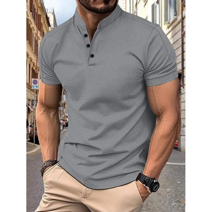 Summer Men's Polo Shirt Breathable Casual Quick-drying Lapel Short-sleeved Slim-fitting Men's Clothing Thin Fashion T-shirt Men's