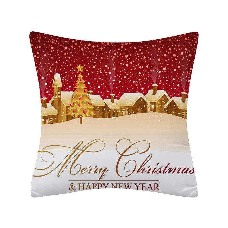 Vibrant Christmas Themed Decorative Cushion Cover For Festive Home Decor 18x18