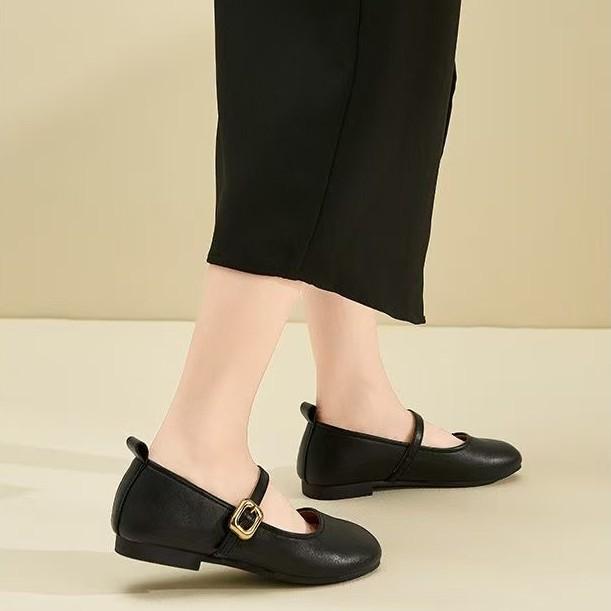 Mary Jane shoes small leather shoes women's 2025 new autumn temperament single shoes simple fashion versatile high sense with skirt