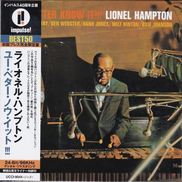 

CD LIONEL HAMPTON You Better Know It UCCI9044PROMO IMPULSE 2001 Japan ObiJazz Used