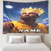 1PC Custom Name Basketball Player Action Tapestry Hanging for Bedroom,Livingroom, Playroom,Decor Art Room Wall Tapestry Birthday Gifts