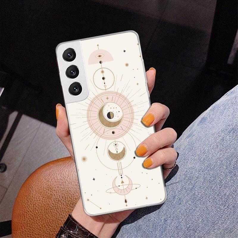 Moon Mystery Totem Witche Phone Case For Samsung Galaxy S24 S25 Edge S26 Ultra S23 S22 S21 Plus S20 FE + Personalized Print Cove