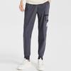 Li Ning Badfive Basketball Series Tapered Woven Sports Pants Men Pants Cold-Sand-Black AKXQ191-4