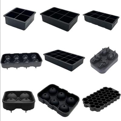 Food Grade Silicone Ice Cube and Ball Mold Tray for Easy Release - Perfect for Whiskey Bars and Ice Making