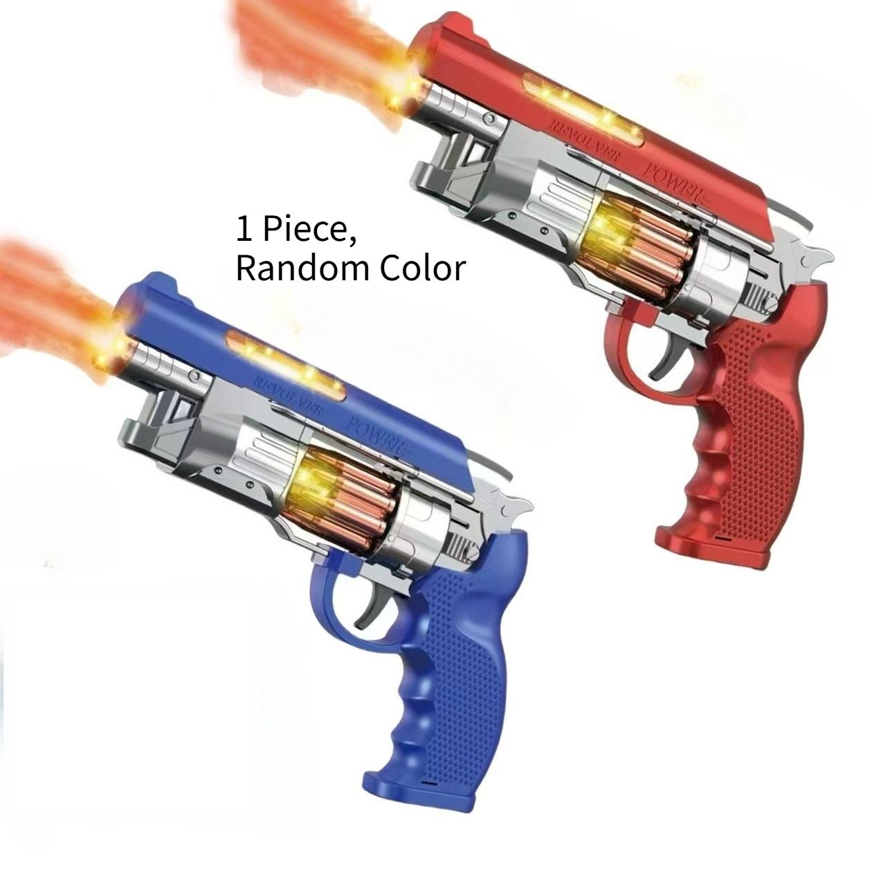 

Хлопчачий іграшковий пістолет-револьвер з ефектами туману, світла та вібрації, нестріляюча безпечна іграшкова зброя для дітей дошкільного віку, сувеніри для дитячої вечірки