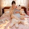 Long Dog Pillow Stuffed Animal Cute Puppy Leg Pillow Fluffy Back Support Cushion Cuddly Plush Toy for Side Sleeping Sitting