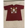 Vintage Fighters United T-Shirt Mens Large Maroon Excellent Skull Graphic Tee Unisex T-Shirt