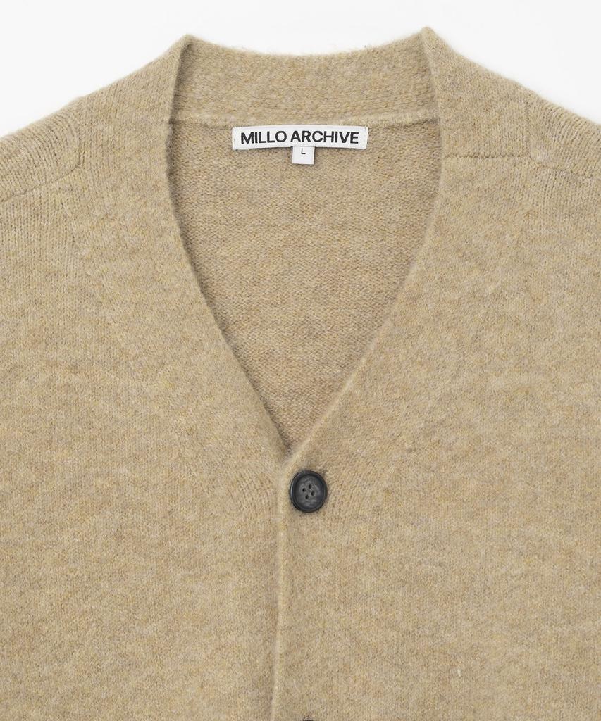 MILLO ARCHIVE Crop Move V-Neck Cardigan [Oatmeal]