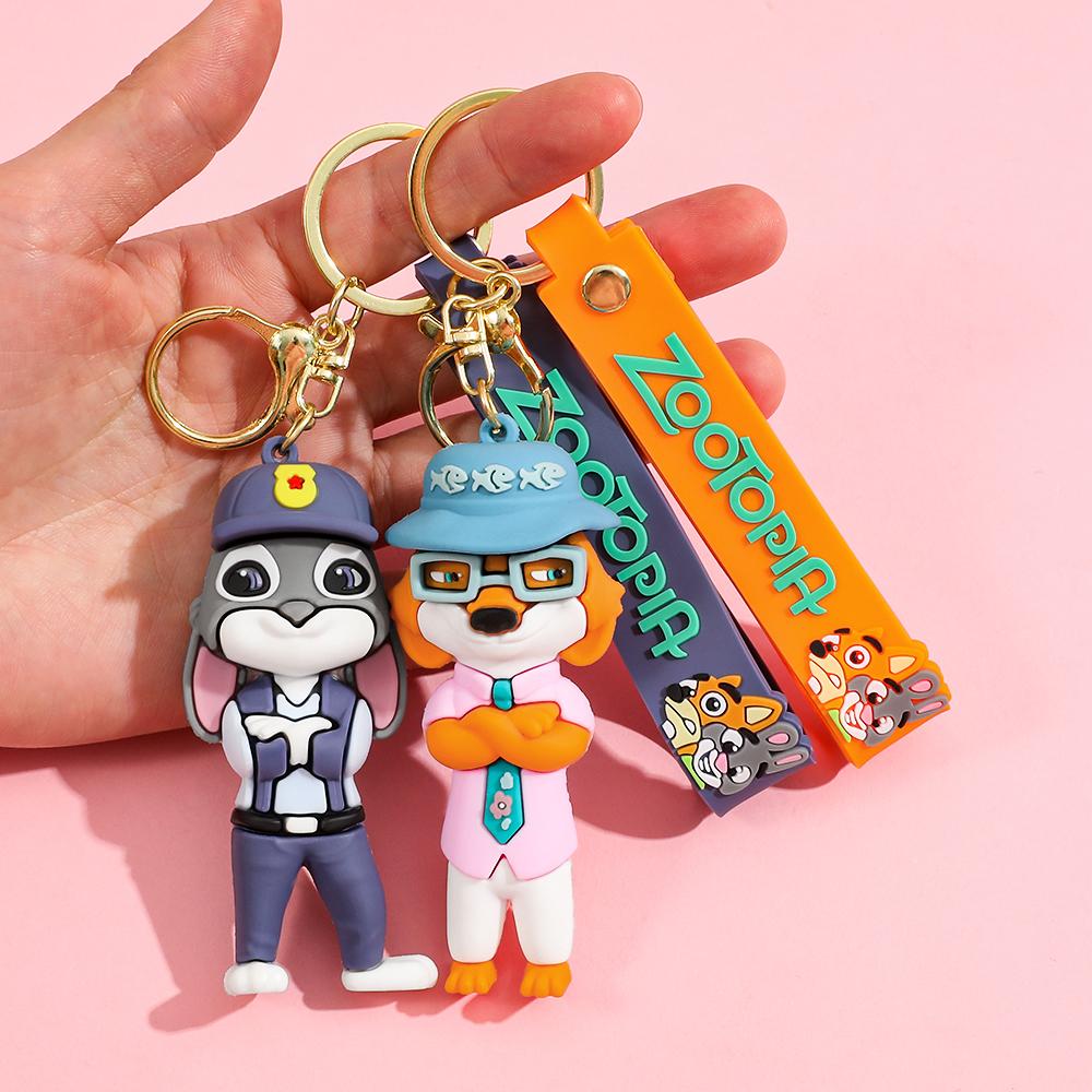 Disney Zootopia Character Keychain Adorable PVC Figurine Perfect for Car Keys or Bag Charms The Ideal Christmas Gift for Her