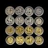 1 szt. 2027 Rok Kozła Monety Pamiątkowe Kolekcjonerska Dekoracja Metalowe Rzemiosło Zodiakalna Kozła Medal Pamiątkowy Prezent Noworoczny