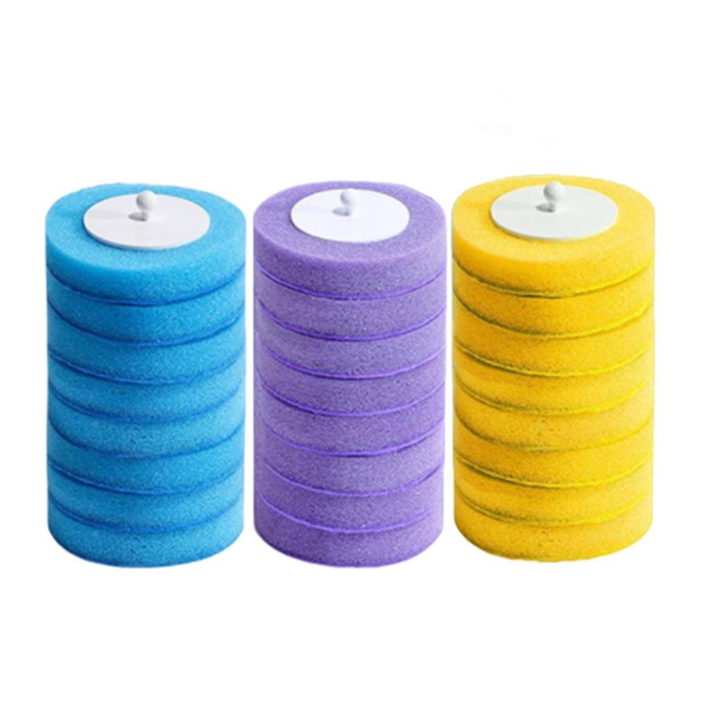 Toilettenbürstenköpfe mit Reinigungsmittel Spülbarer Toilettenbürstenaufsatz Bürsten-Nachfüllkopf-Set für Hygienische Badreinigung