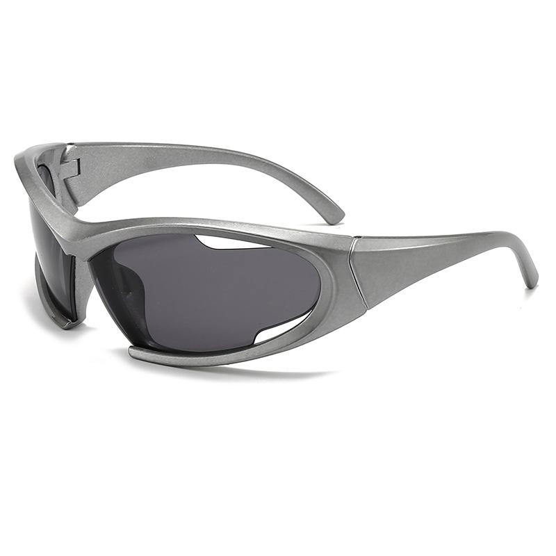 

Новое поступление популярных женских солнцезащитных очков в стиле панк, уникальные овальные солнцезащитные очки для мужчин, зеркальные цветные очки Y2K