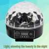 Seven-Color LED Crystal Magic Ball Sound-Activated Mini Stage Light