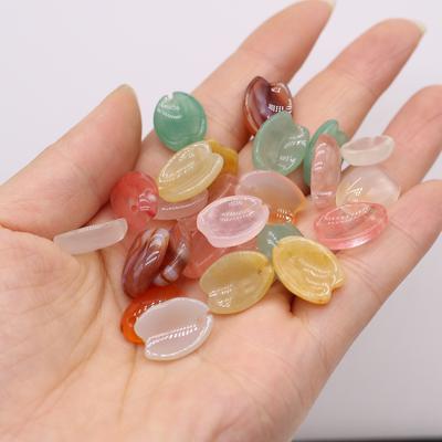 Mini-Reiki-Heilkristall-Anhänger, einzigartige Blütenblatt-Anhänger aus Naturstein zur Schmuckherstellung, DIY, Geburtstagsparty, Weihnachtsgeschenke, Bastelbedarf, 15 × 15 mm