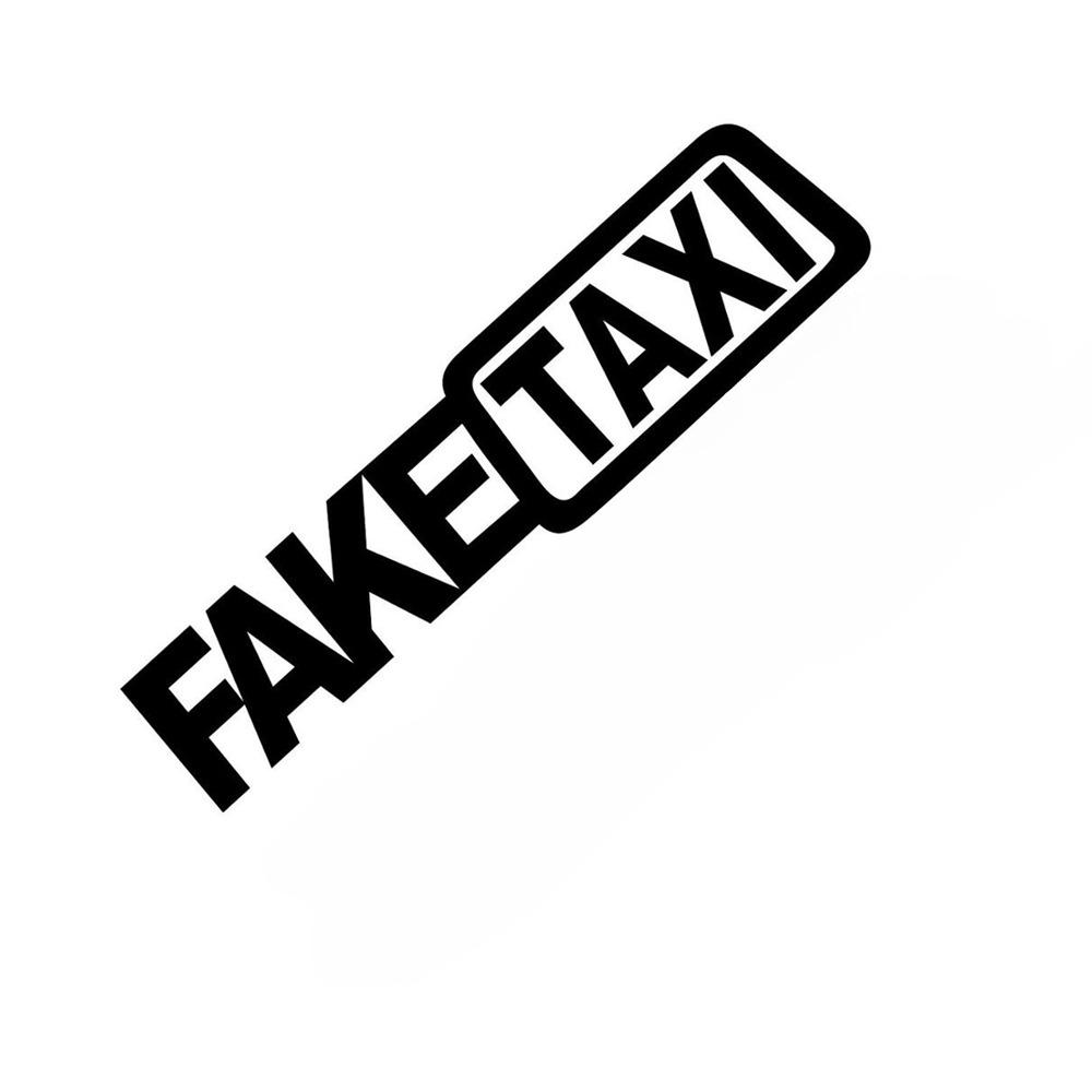 1PC/2PCS FAKE TAXI Car Window Stickers Waterproof DIY Funny Auto Body Vinyl Decals for Bmw Mazda Mercedes Benz Accessories 20x4.8CM