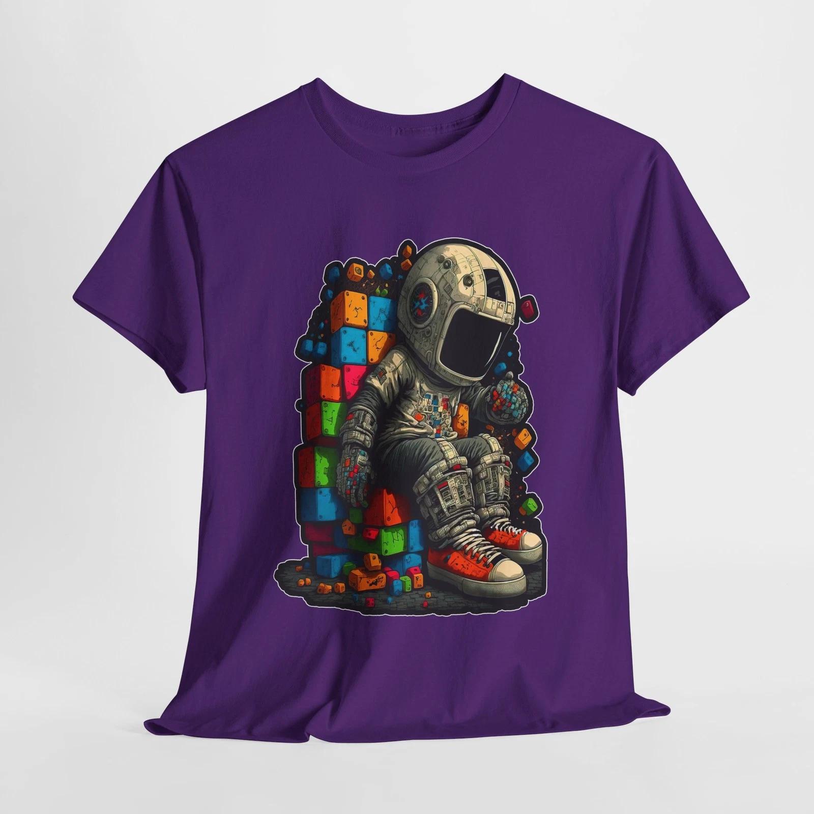 Playful Cartoon Astronaut Tee, Unisex T-Shirt, Geeky Gift, Space Lover [...] 4XL