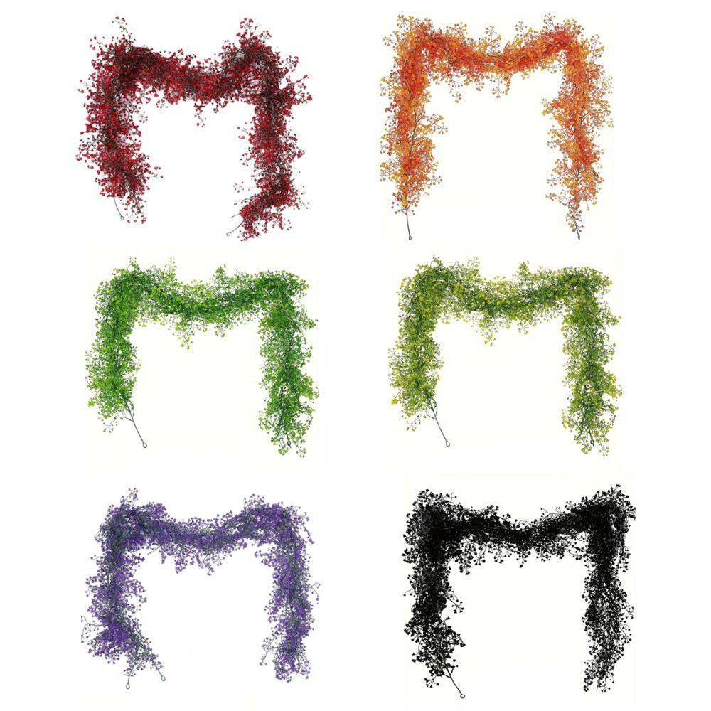 Realistic Black Fake Vine Fall Garland Ferns Realistic Vines Decor for 1PC Home Wall Decor