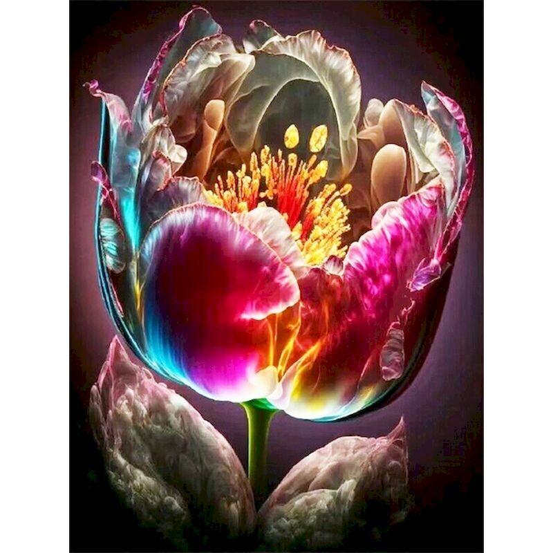 Diamond Painting Abstract Flower Full Square Drill Diamond Embroidery Sale Mosaic Flower Needlework Diy Home Decor