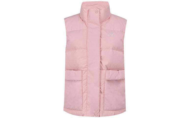 New Balance Down Vests Women s Pink Stand Collar Moderate Other NJA4E012-PKZ M