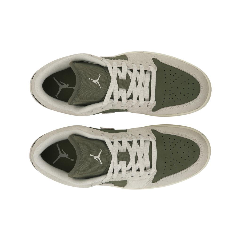 Air Jordan 1 Low Medium Olive Unisex-Sneaker Grün Sail Light-Orewood-Brown HV4089-201