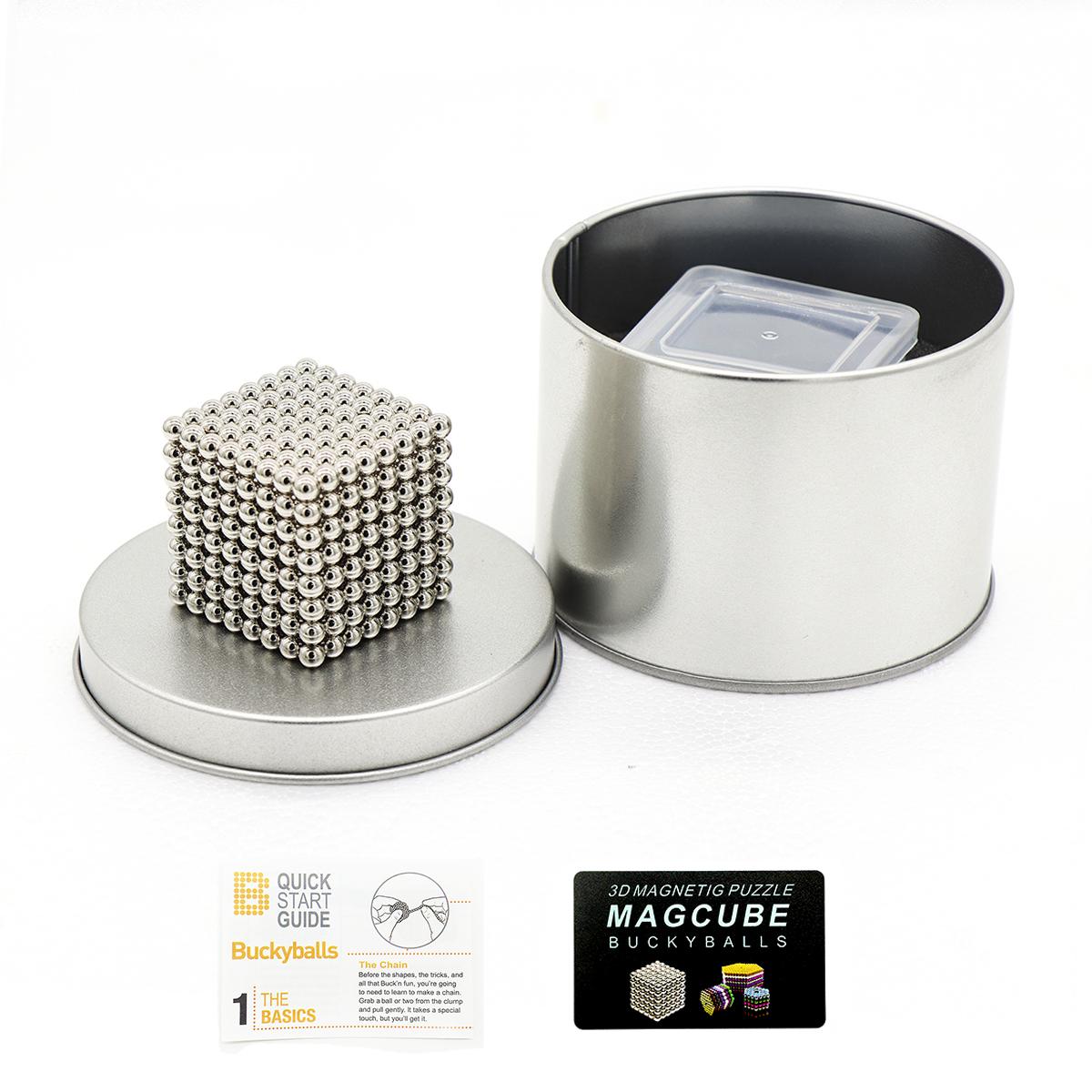 

5 мм 512 шт. 3D DIY Радуга 8 цветов серебряные магические шарики Строительный блок Neocube бусины архитектура забавная головоломка для снятия стресса строительные настольные игрушки