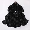 Chiffon Long Scarf Double Heart Rhinestone Ethnic Headscarf For Women