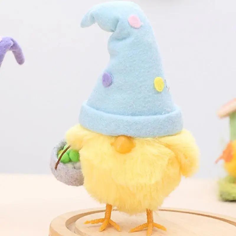 1-3PCSDIY Wool Felt Easter Chick Ornament Egg-Shaped Hanging Decoration Creative Easter Party Decor and Gift Materials for 2026