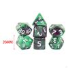 7 Pieces Acrylic Polyhedral Dice Board Games, Multi-Sided Dice, Gaming for Parties