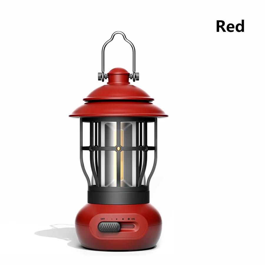 LED Camping Lantern Portable Tent Lamp USB Rechargeable Camp Lamp 3 Lighting Modes Tent Light for  Outdoor Hiking Climbing Yard