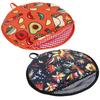 Portable 12 Inch Tortilla Warmer Bag Insulated Microwave-Safe Fabric Holder for Pizza Bread Double-Sided Tortilla Bag Warmer