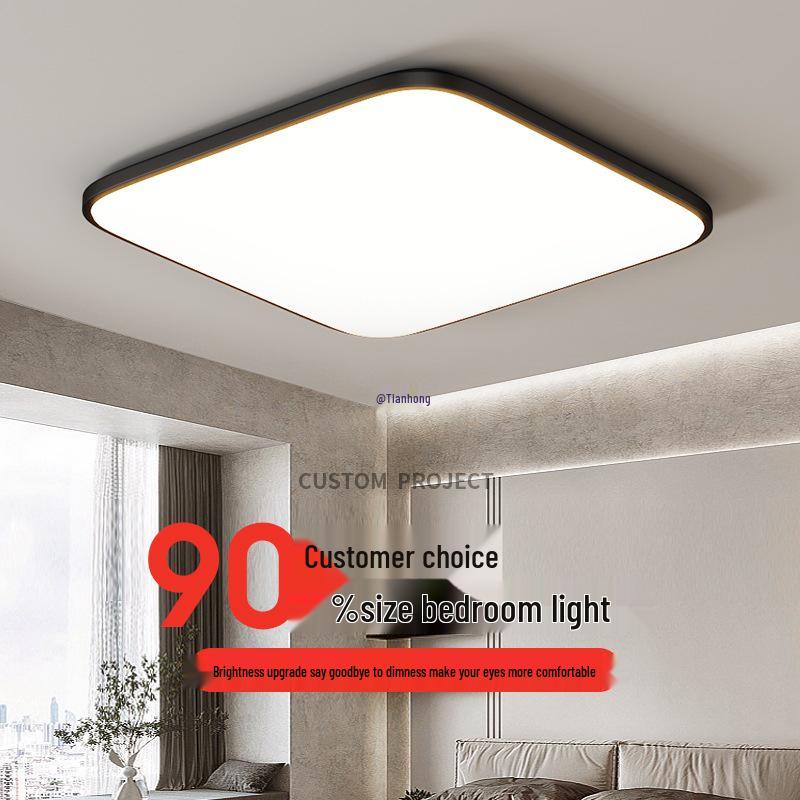 Durable Multi-Room Ceiling Light: Round & Square Options for Living Room, Bedroom, Kitchen, Bathroom, and Balcony