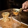 Wood Handle Tea Filter Embossed Tea Colander Teaware Tea Strainer  Bubble Tea