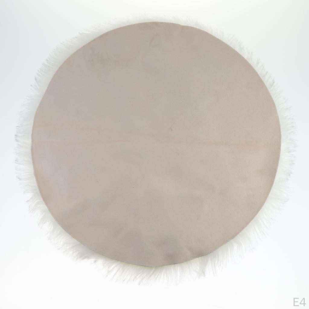 Warm Round Soft Area Rugs Bedroom Balcony Shaggy Rug Carpet, Artificial Carpet for