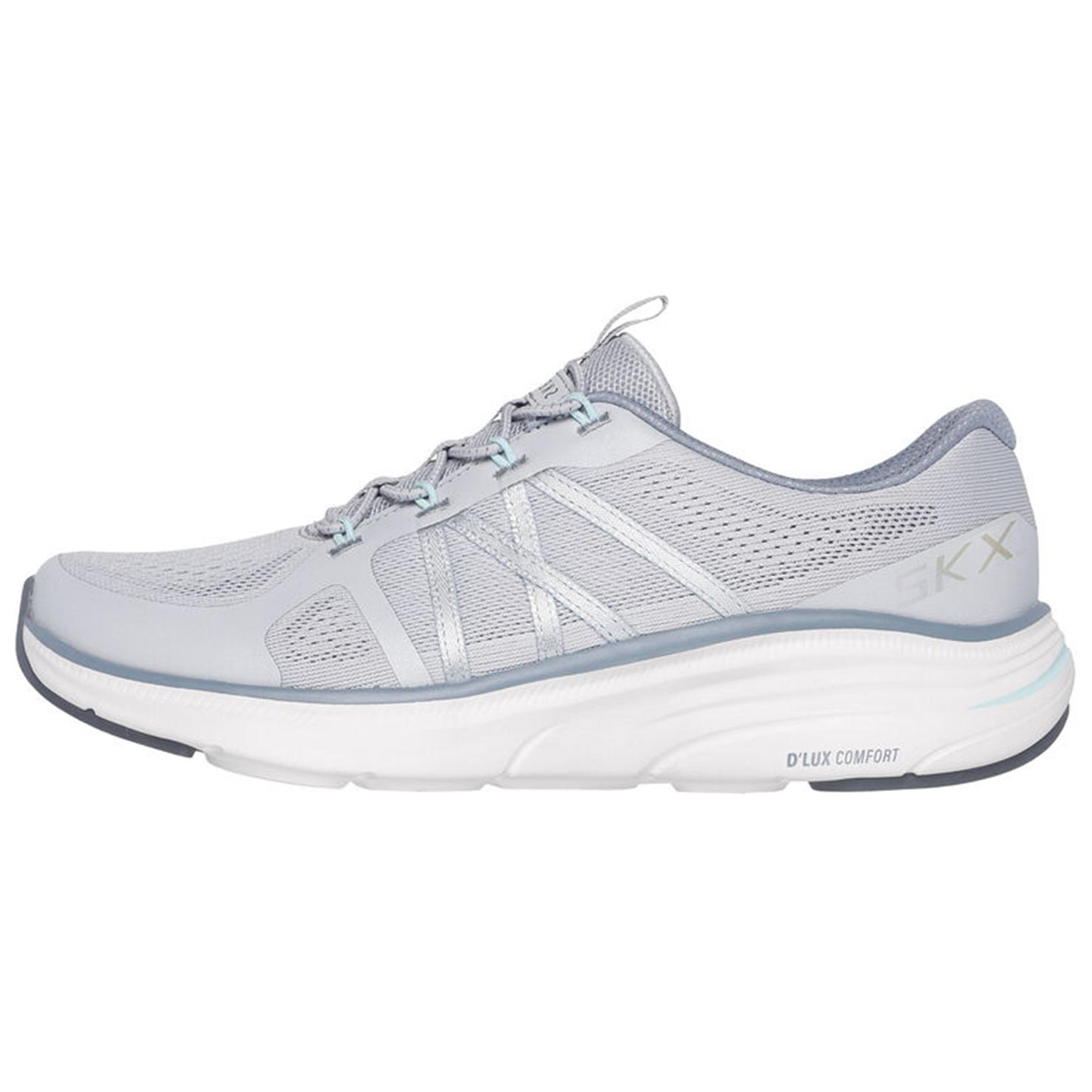 Skechers Women's Gray Relaxed Fit Dlux Comfort 2.0 - Victory Casual Shoes Sneakers 104474-Gry Cm