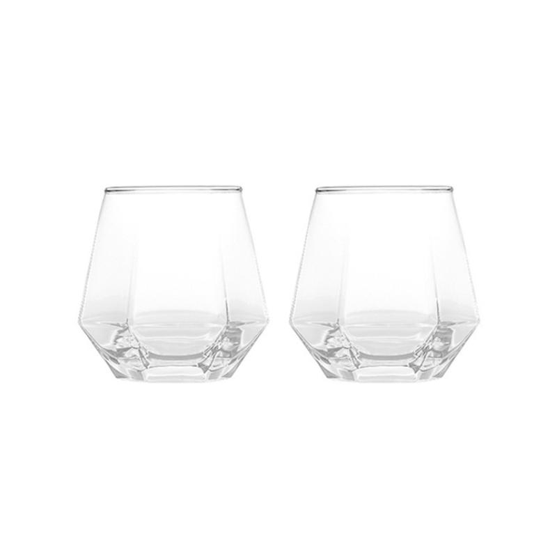 

2pcs Sets 320ml Creative Cocktail Glass Home Transparent Whisky Glass Party Light Luxury Wine Glasses High End Drinking Glasses 320ml 2pcs прозорий